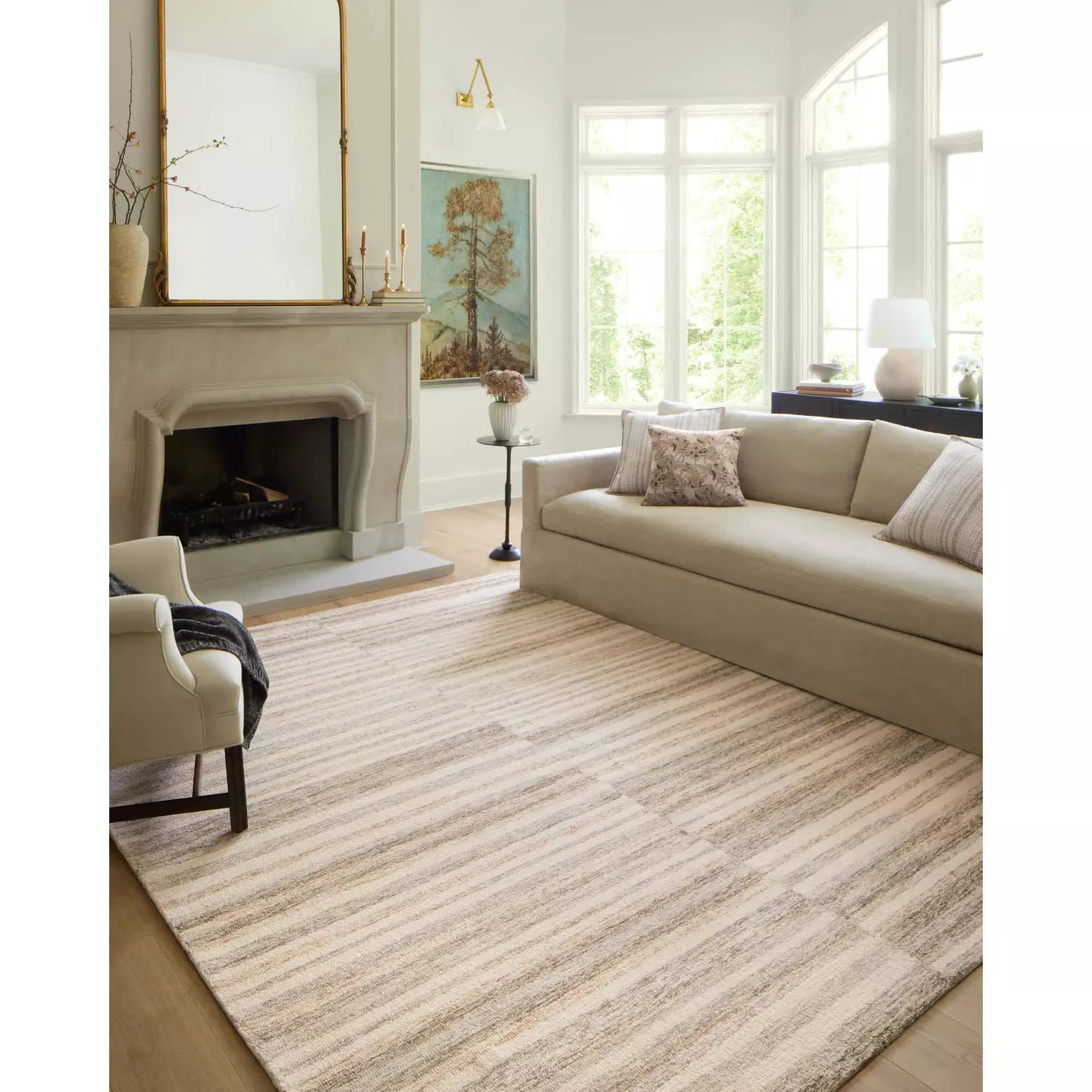 Chris Loves Julia Chris Ivory/Clay Rug - Chapin Furniture