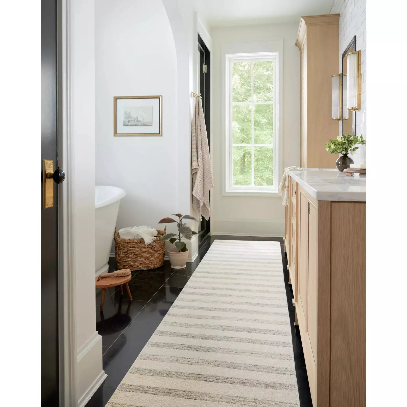 Chris Loves Julia Chris Ivory/Slate Rug - Chapin Furniture