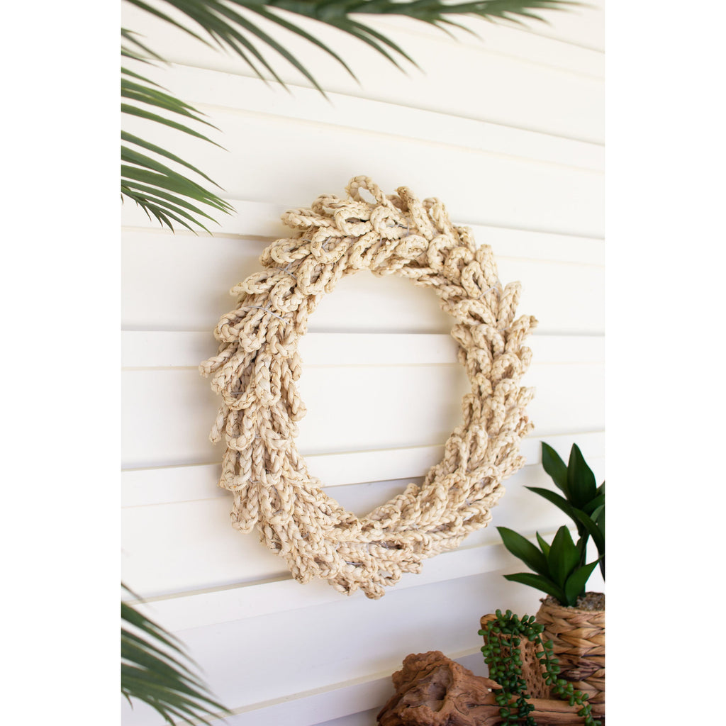 Woven Seagrass Rope Wreath - Chapin Furniture
