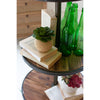 Four-Tiered Recycled Wood and Metal Display Tower - Chapin Furniture