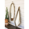 Tall Antique Oval Brass Mirror - Chapin Furniture