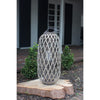 Grey Willow Lantern with Glass- Multiple Size Options - Chapin Furniture