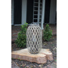 Grey Willow Lantern with Glass- Multiple Size Options - Chapin Furniture