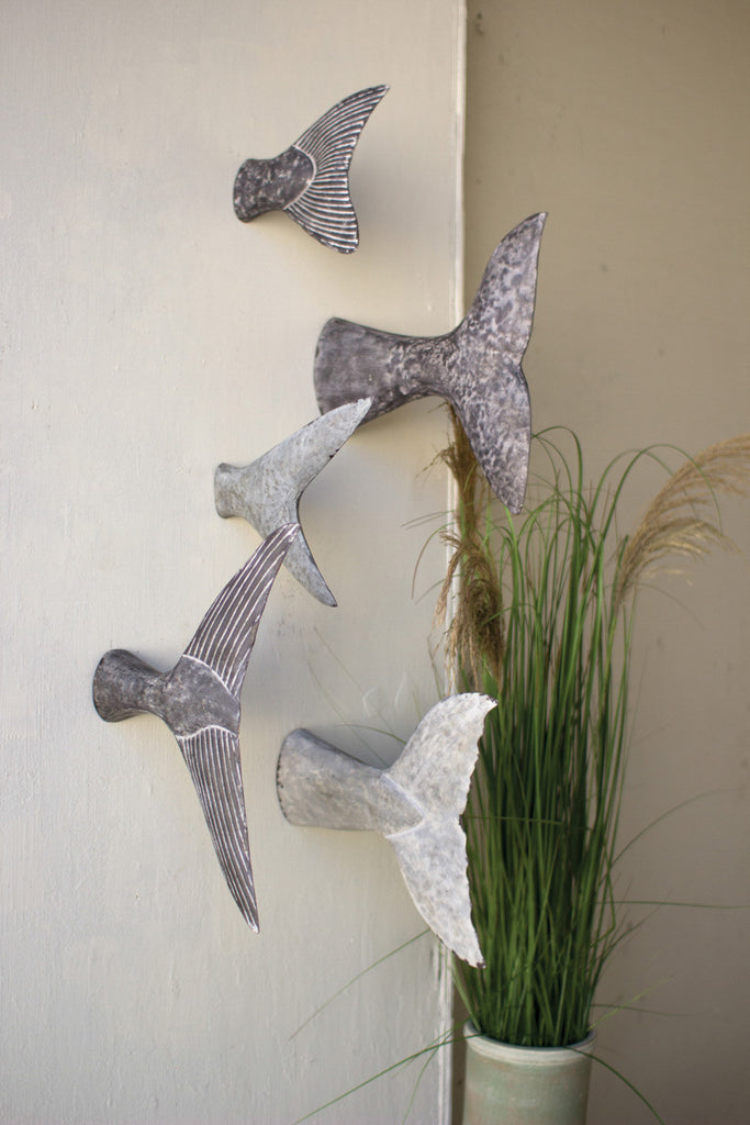 Set of 5 Fish Tale Wall Sculptures - Chapin Furniture