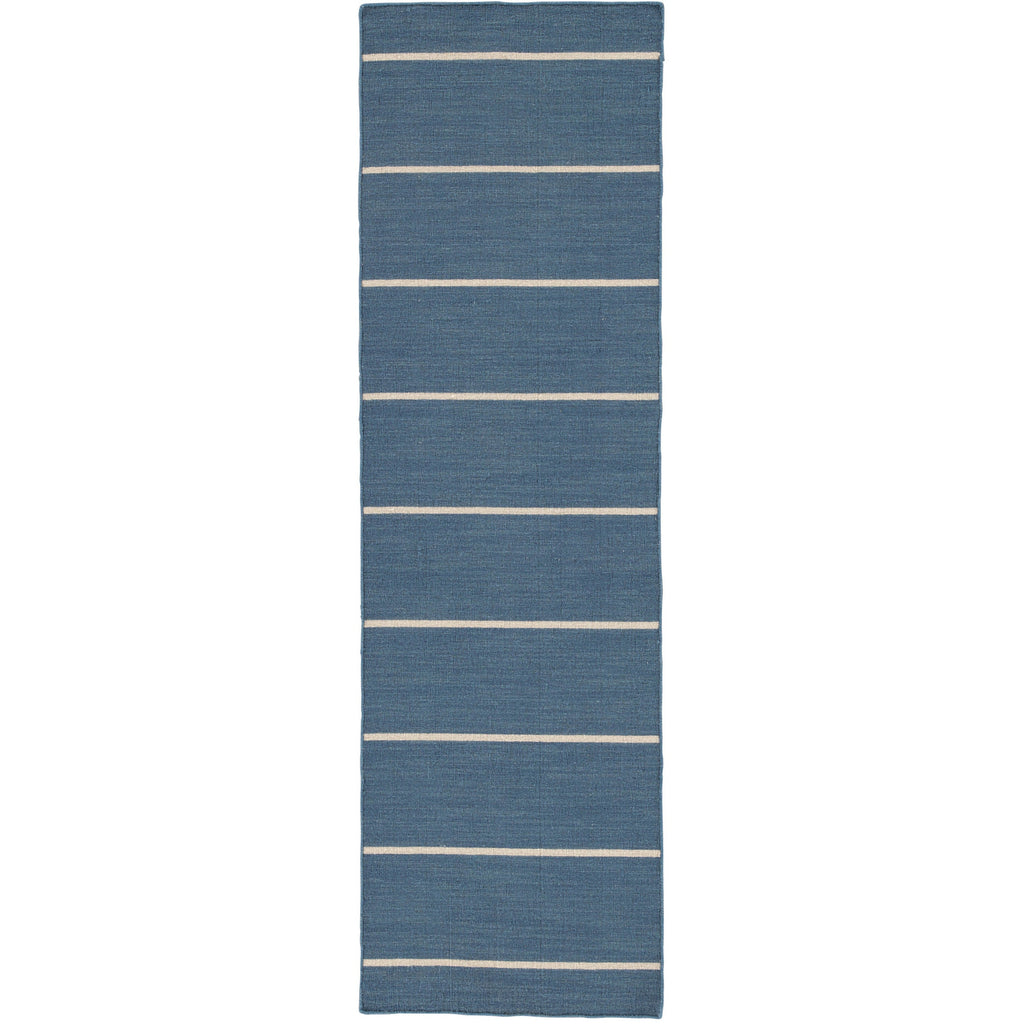 Jaipur Living Cape Cod Handmade Striped Blue/ Cream Rug - Chapin Furniture