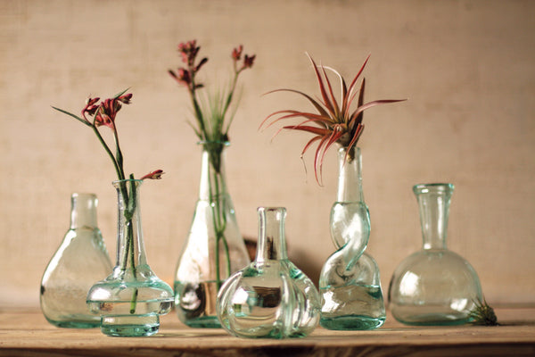 Set of 6 Bottle Bud Vases - Chapin Furniture
