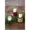 Mini Glass Candle Cylinders with Rustic Insert \ Small - Chapin Furniture