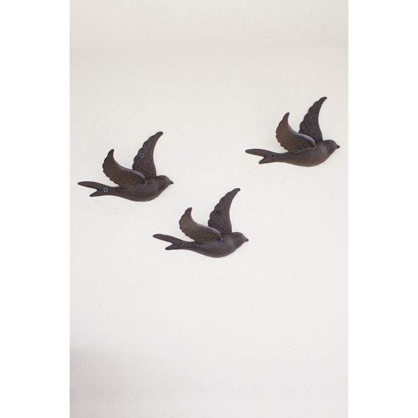 Cast Iron Flying Bird Wall Hook- Set of 4 - Chapin Furniture
