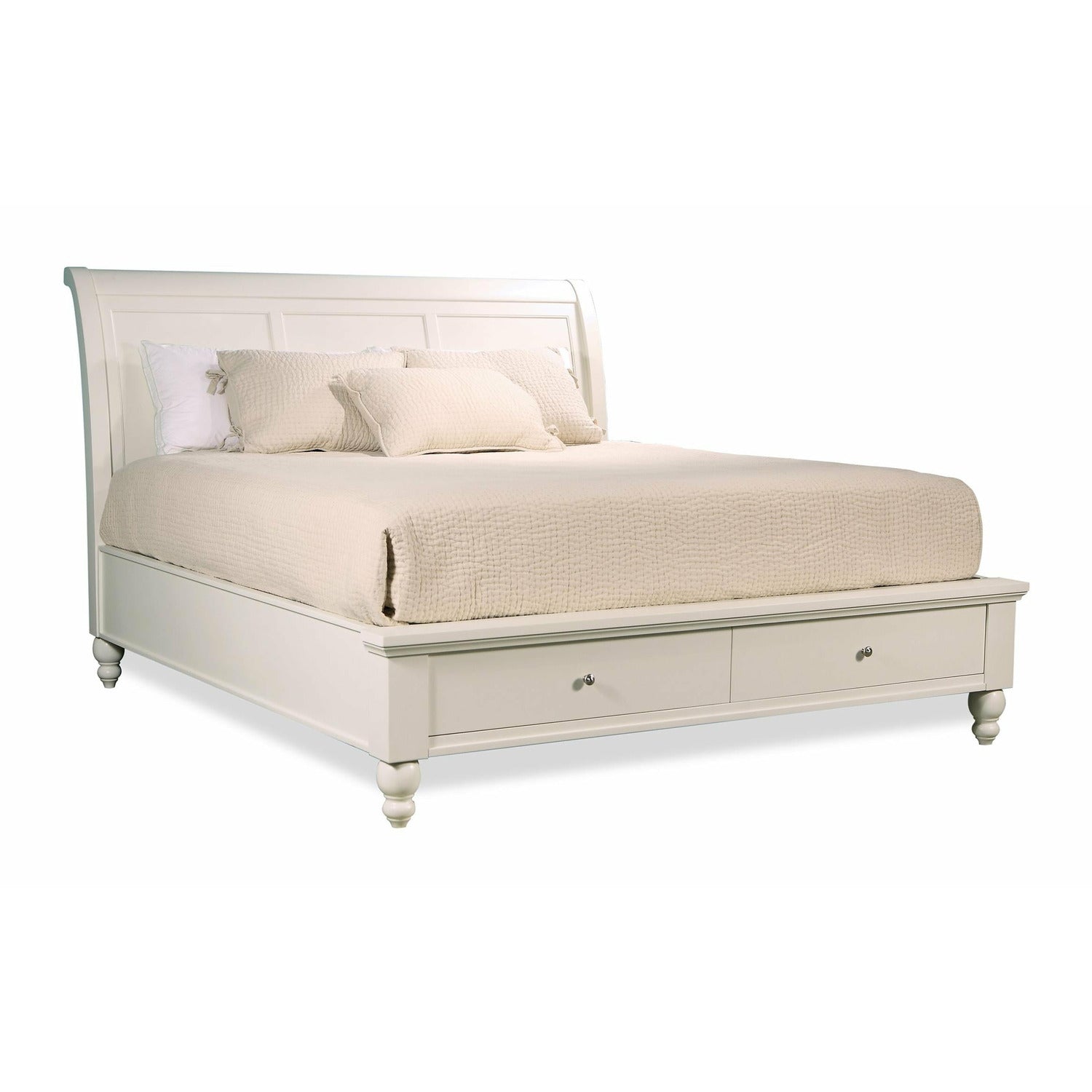 Cambridge Sleigh Storage Bed- Multiple Finish Options - Chapin Furniture