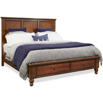 Cambridge Panel Bed- Multiple Finish Options, Storage Option - Chapin Furniture