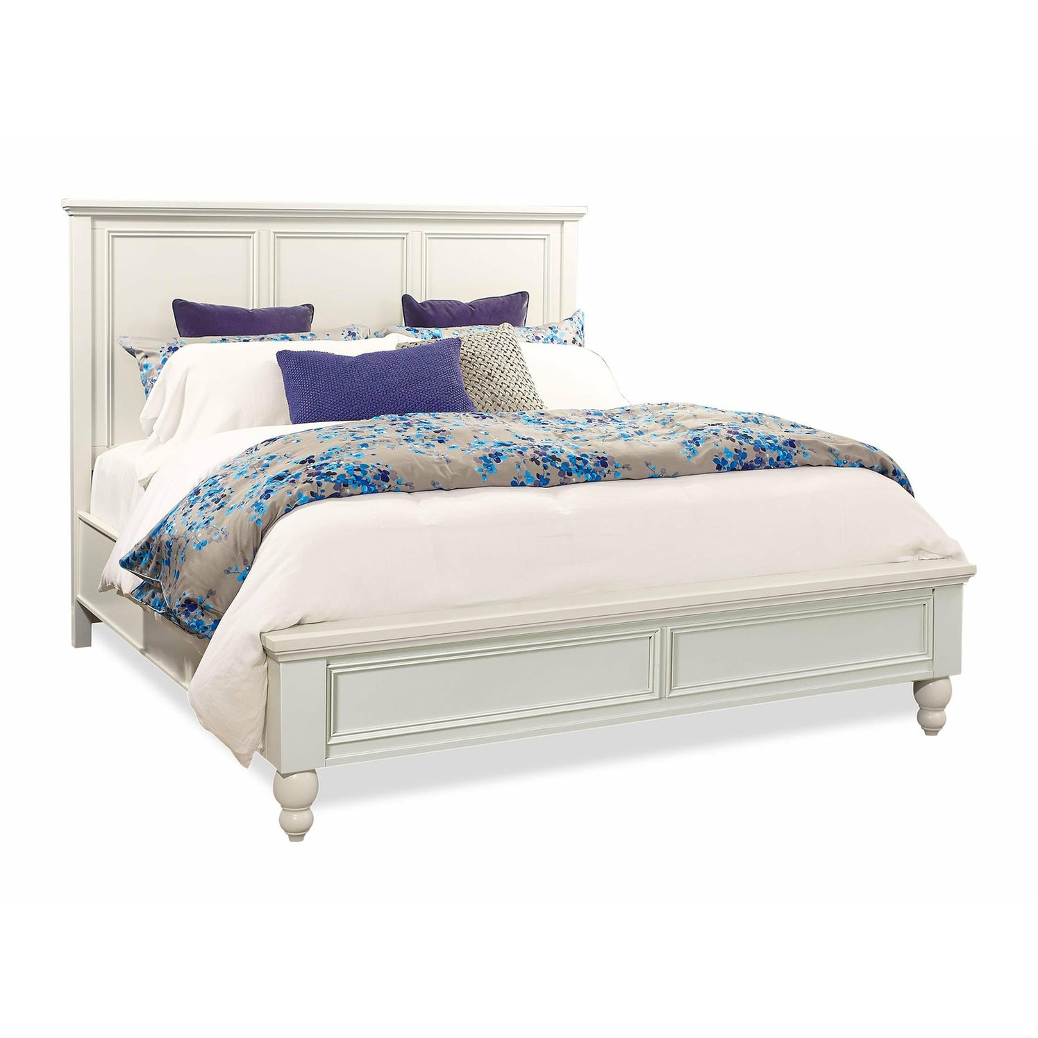 Cambridge Panel Bed- Multiple Finish Options, Storage Option 