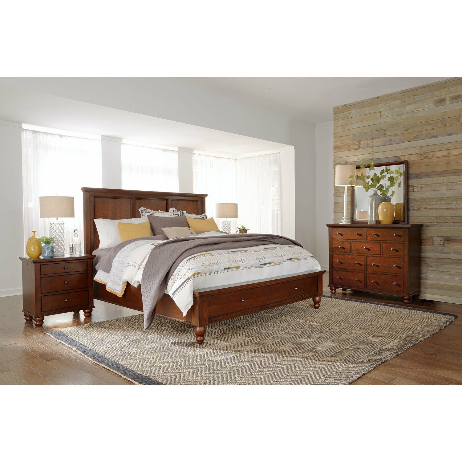 Cambridge Panel Bed- Multiple Finish Options, Storage Option - Chapin Furniture