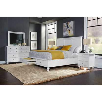 Cambridge Panel Bed- Multiple Finish Options, Storage Option - Chapin Furniture