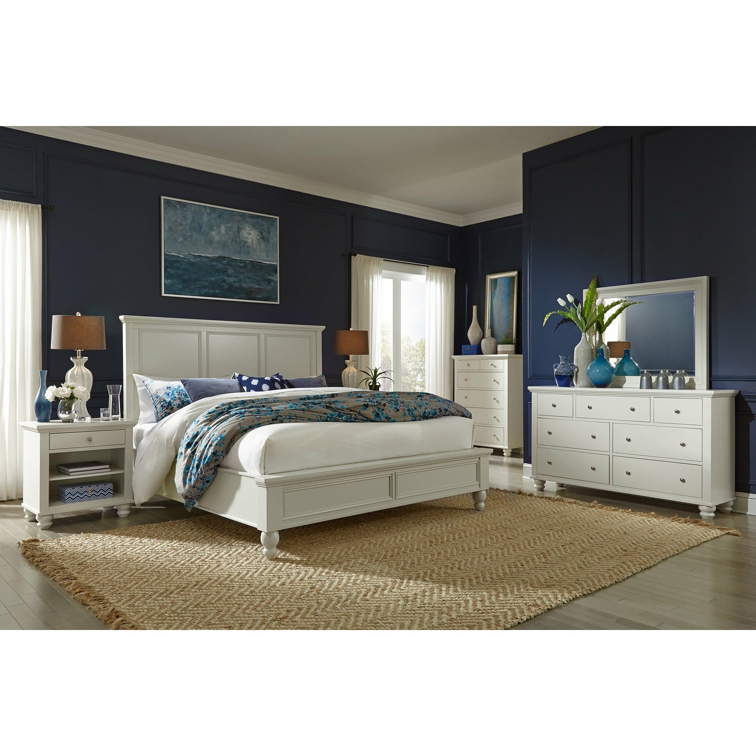 Cambridge Panel Bed- Multiple Finish Options, Storage Option - Chapin Furniture
