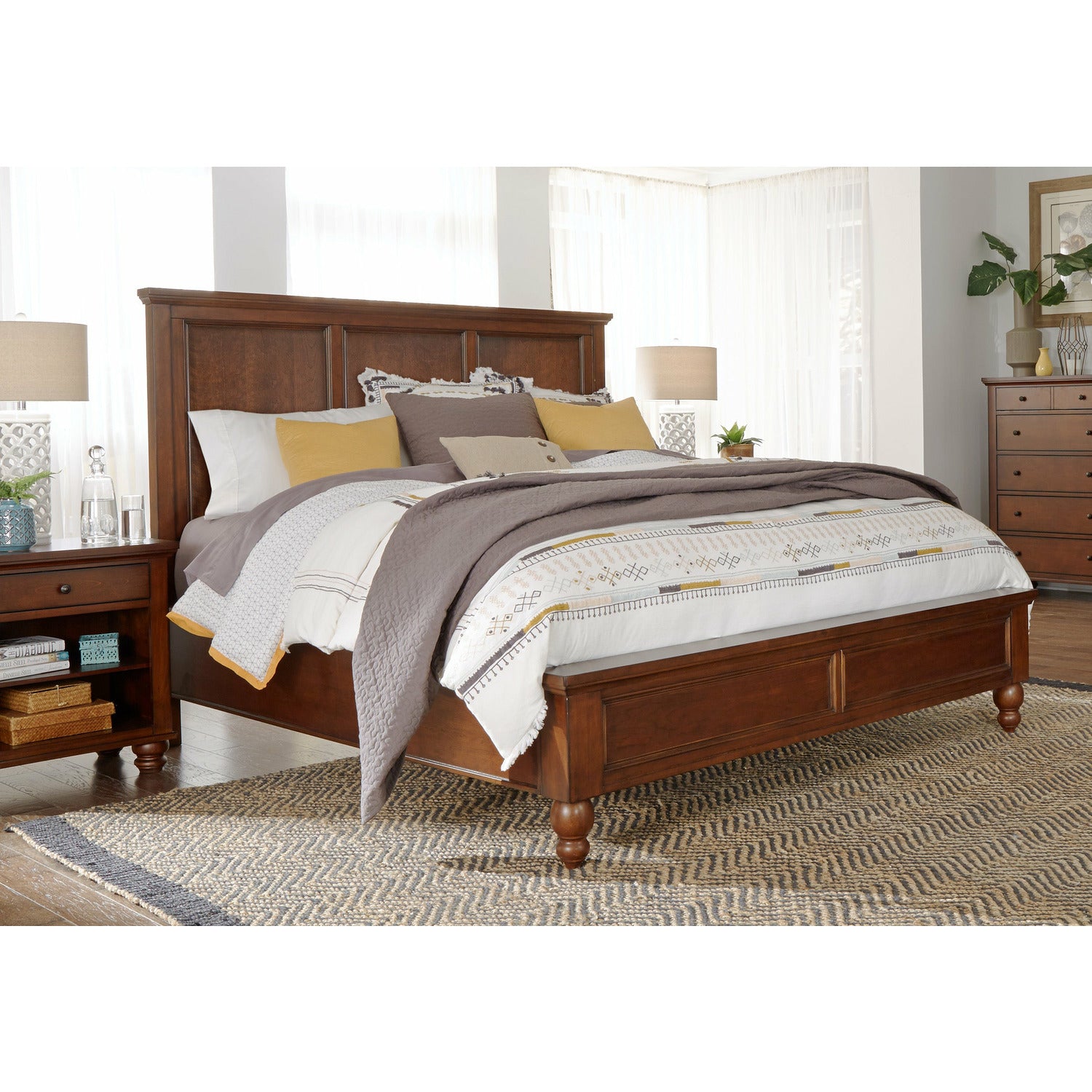 Cambridge Panel Bed- Multiple Finish Options, Storage Option - Chapin Furniture