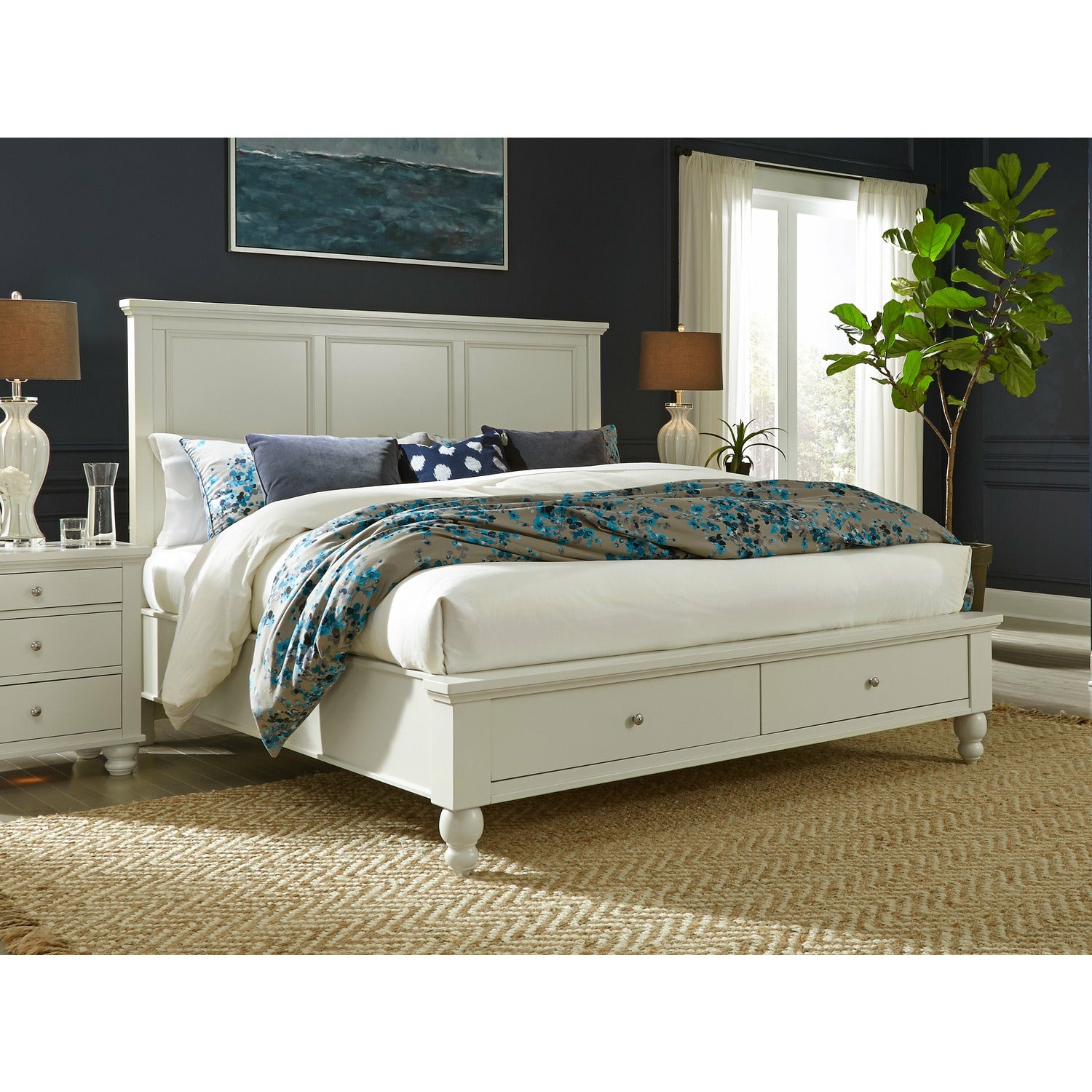 Cambridge Panel Bed- Multiple Finish Options, Storage Option - Chapin Furniture