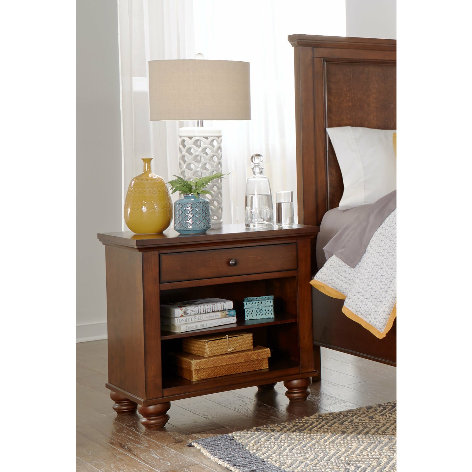 Cambridge One Drawer Nightstand- Multiple Finish Options - Chapin Furniture