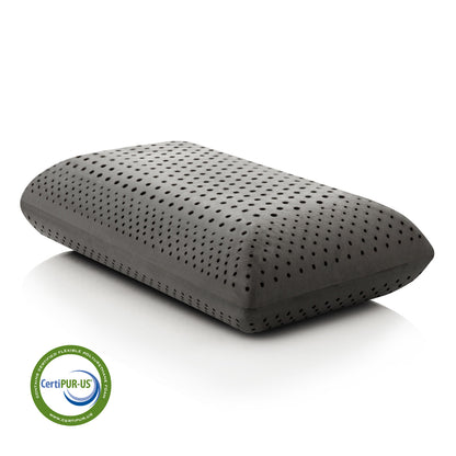 Zoned Dough® + Bamboo Charcoal, Mid Loft Plush Pillow- Queen - Chapin Furniture