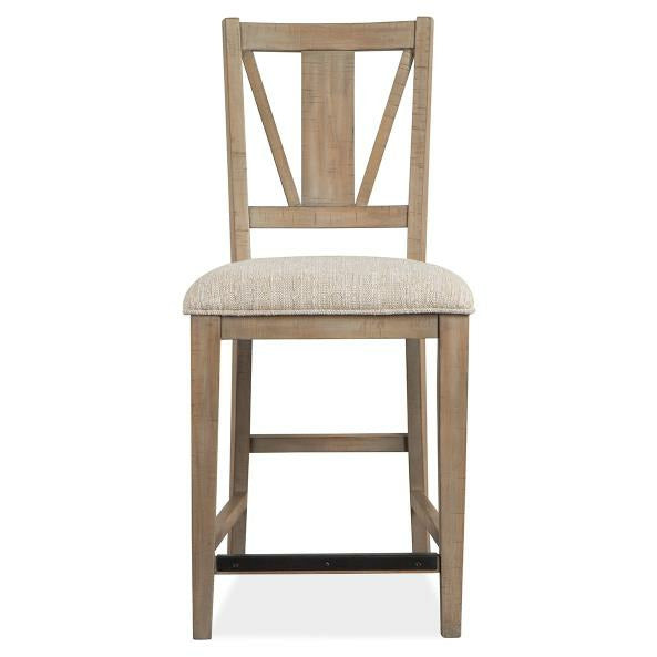 Paxton Place Counter Chair With Upholstered Seat -Set of 2 - Chapin Furniture