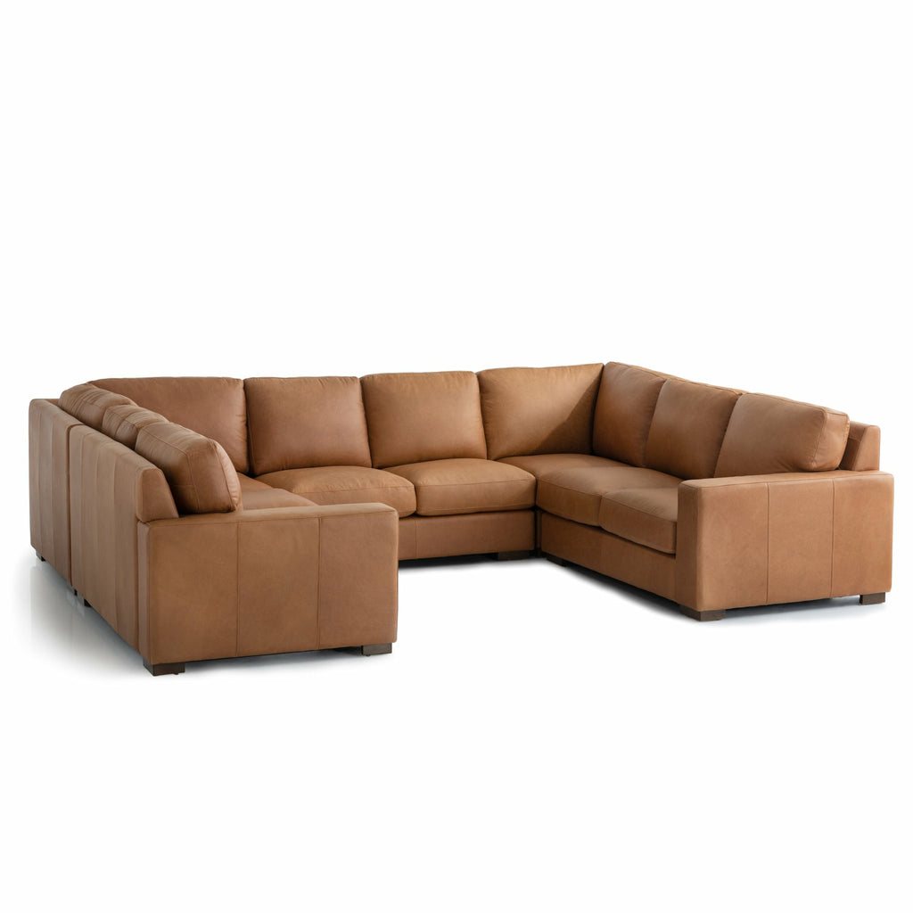 Tolland Leather U- Shaped Sectional - Chapin Furniture