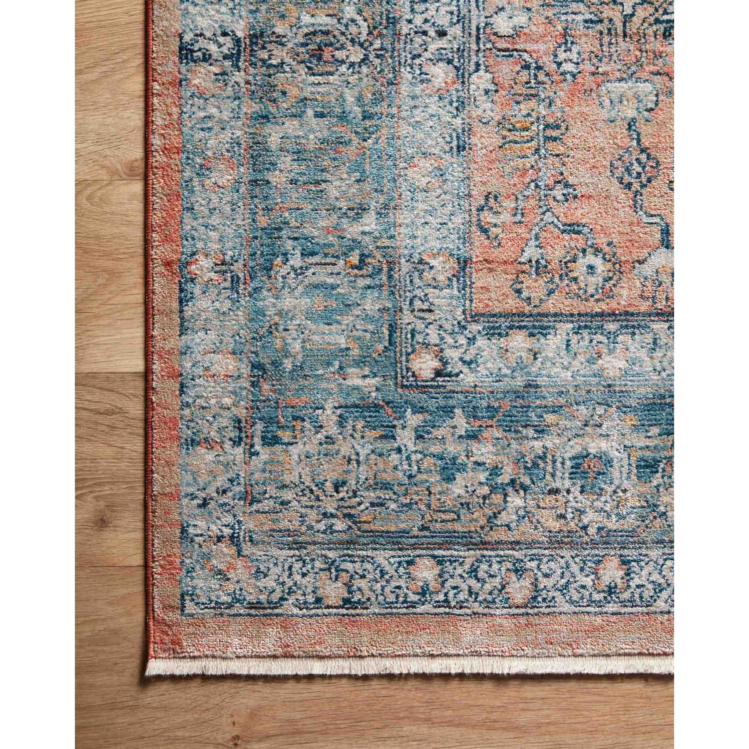 Magnolia Home Elise Coral/Blue Rug - Chapin Furniture