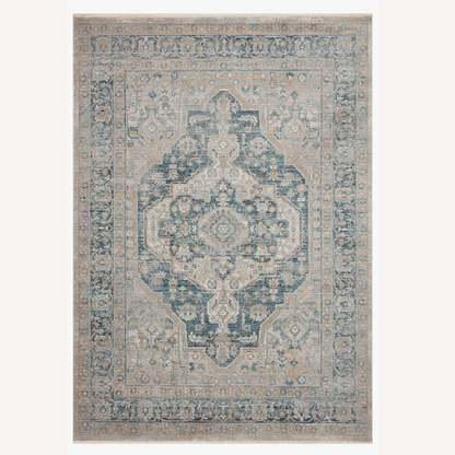Magnolia Home Elise Neutral/Blue Rug - Chapin Furniture