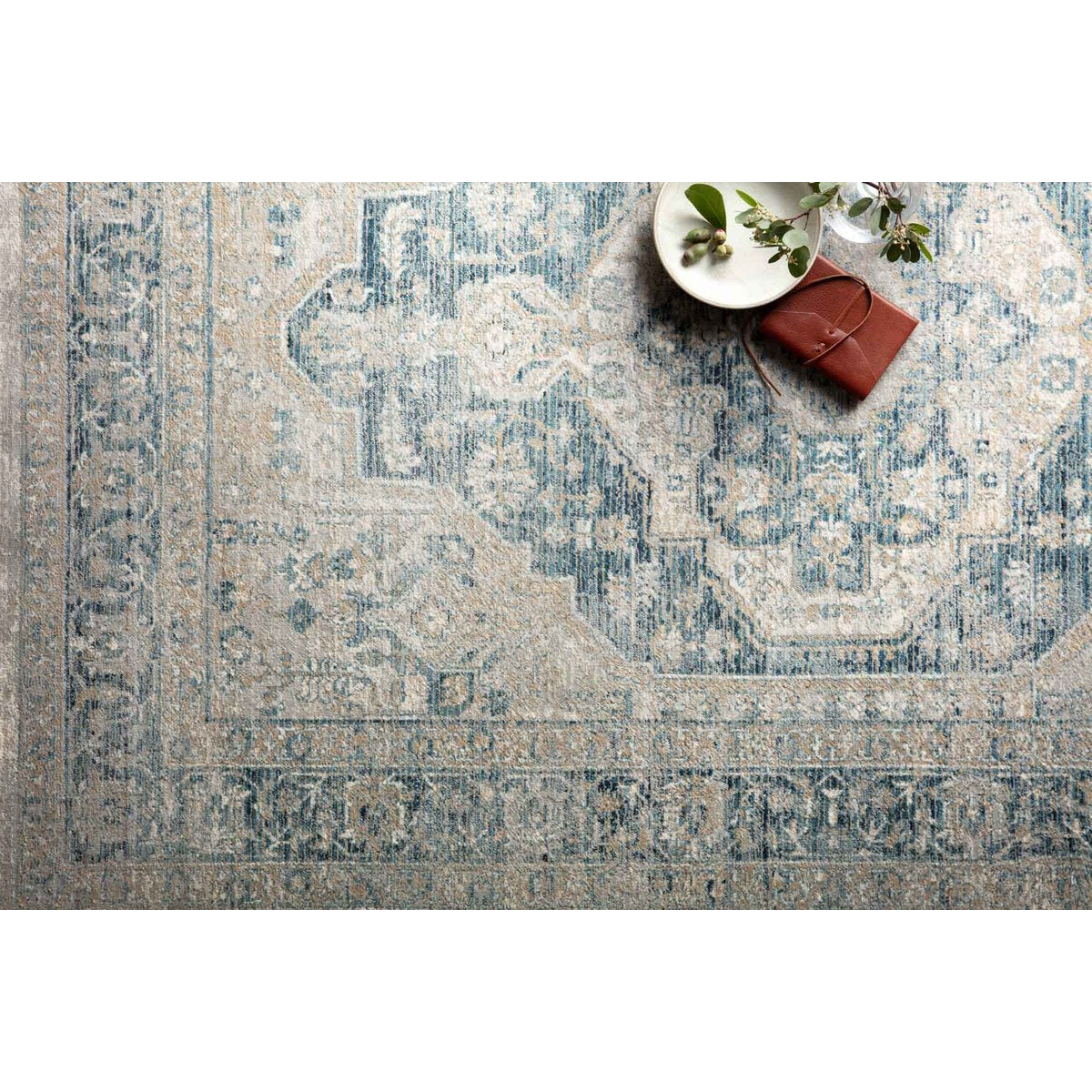 Magnolia Home Elise Neutral/Blue Rug - Chapin Furniture