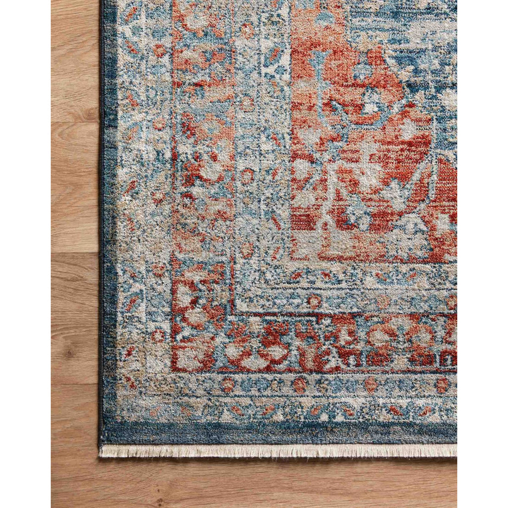 Magnolia Home Elise Navy / Red Rug - Chapin Furniture