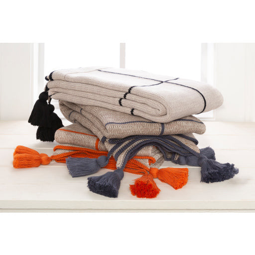 Fleck Throw Blanket- Black - Chapin Furniture