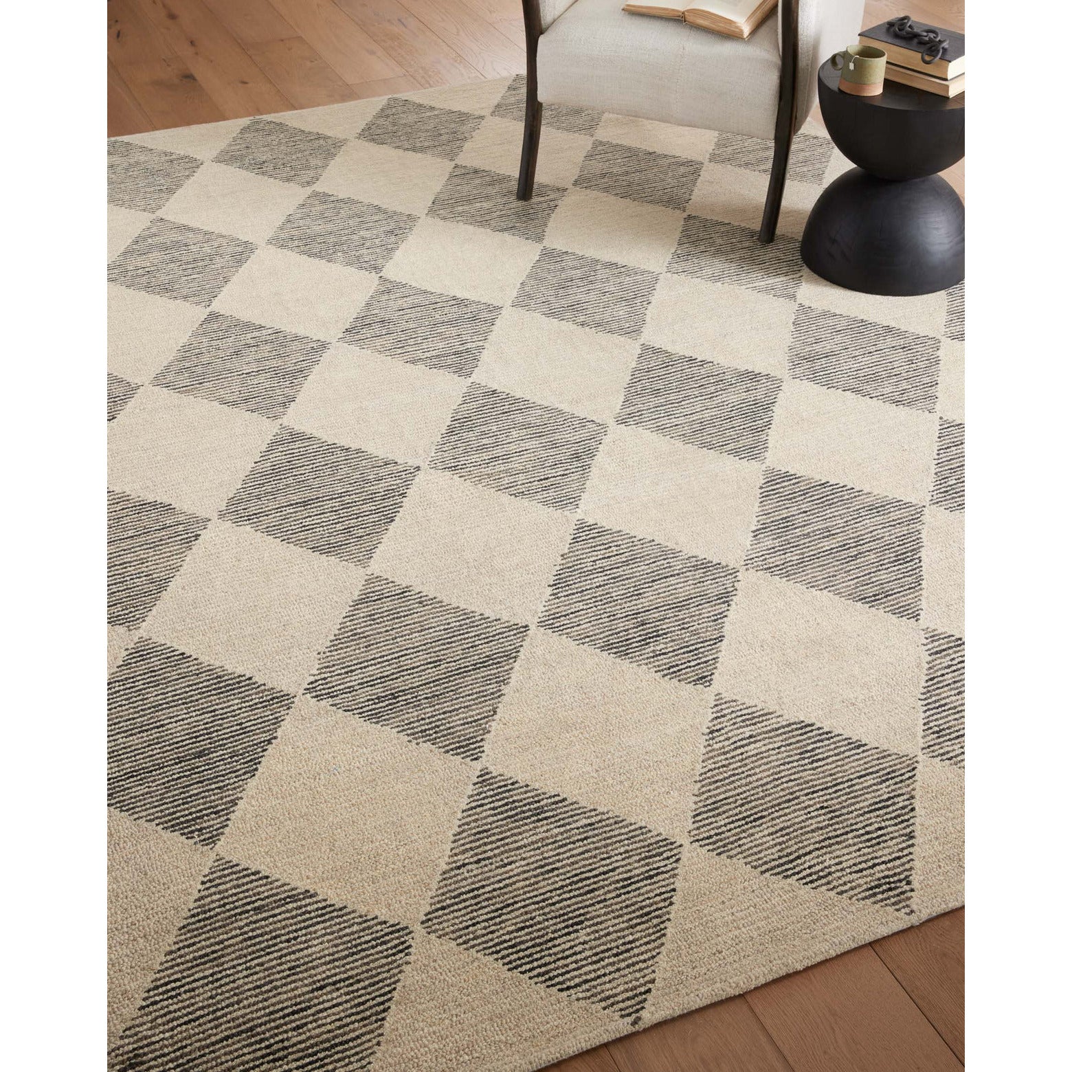 Chris Loves Julia Francis Beige/Charcoal Rug - Chapin Furniture