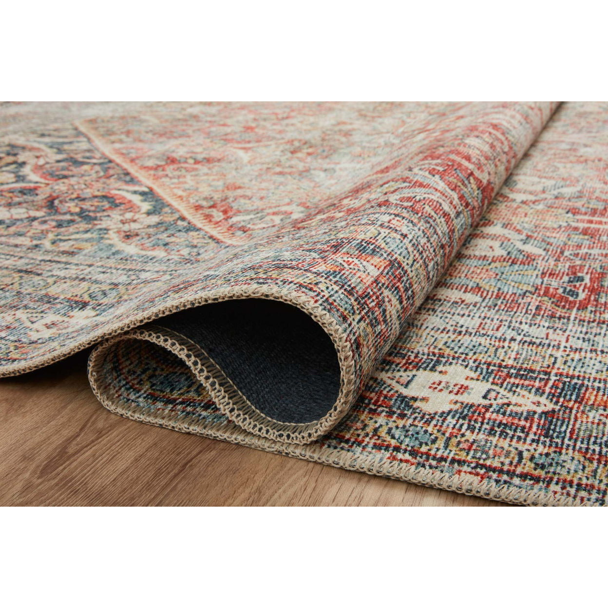 Amber Lewis Georgie Red/Navy Rug - Chapin Furniture