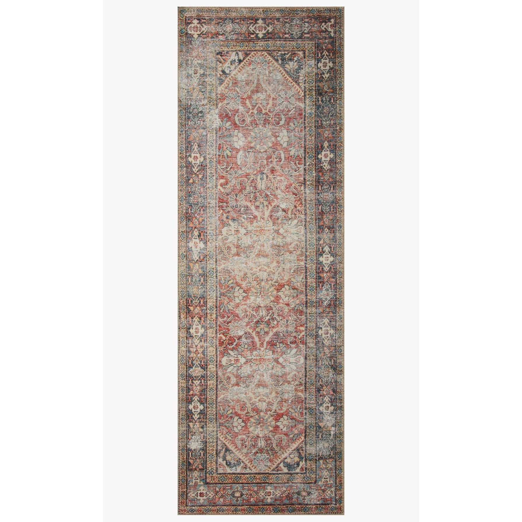 Amber Lewis Georgie Red/Navy Rug - Chapin Furniture