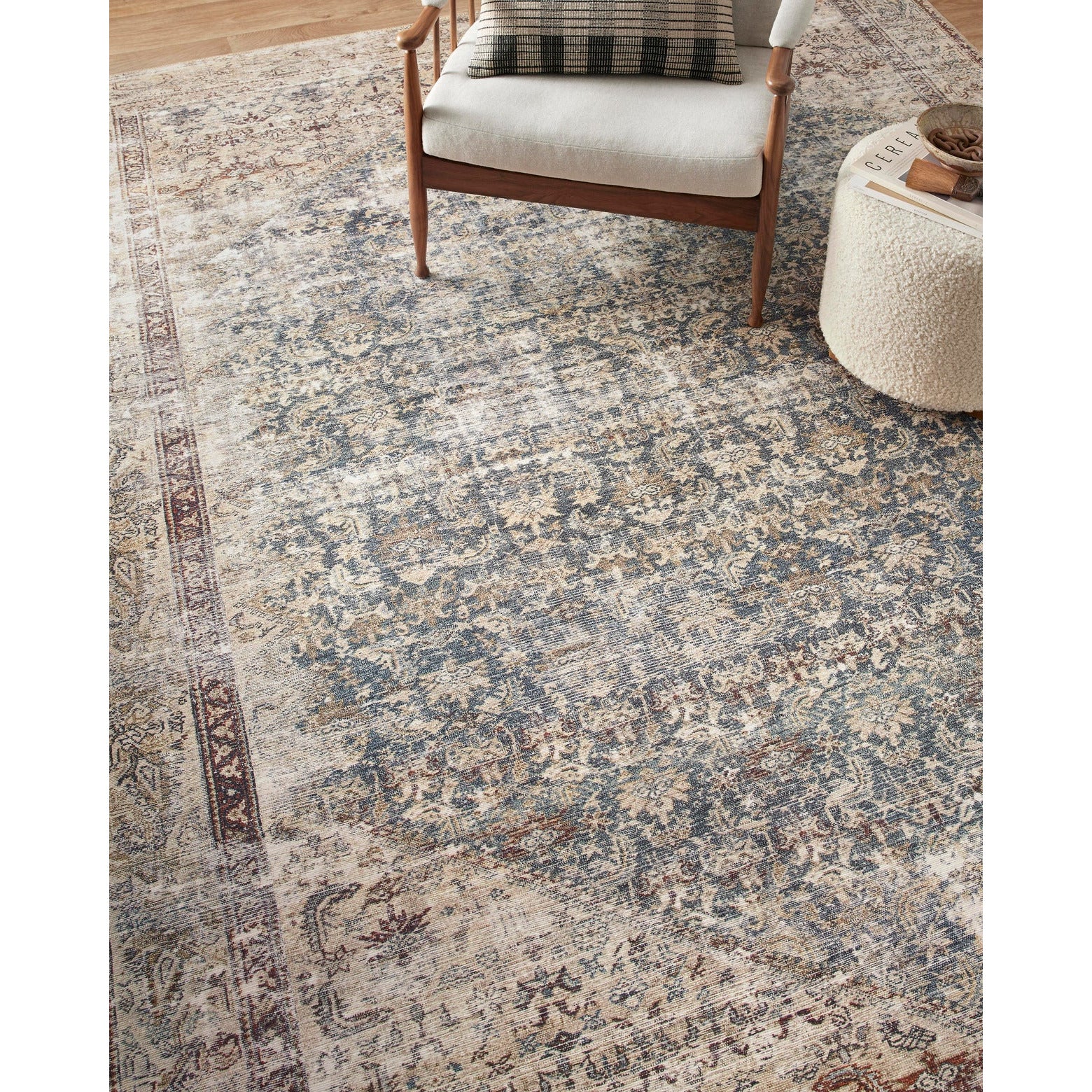 Amber Lewis Georgie Teal/Antique Rug - Chapin Furniture