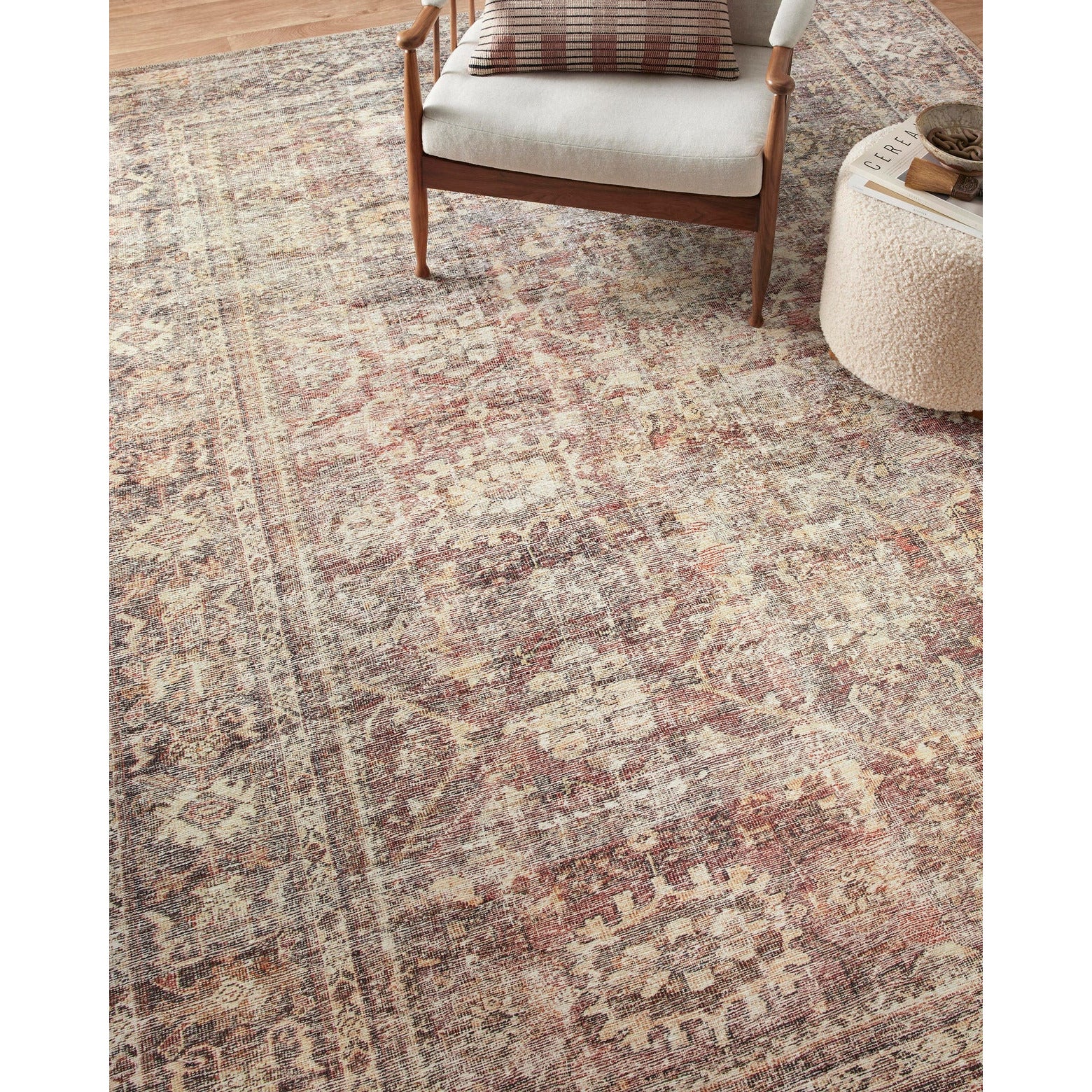 Amber Lewis Georgie Bordeaux /Antique Rug - Chapin Furniture
