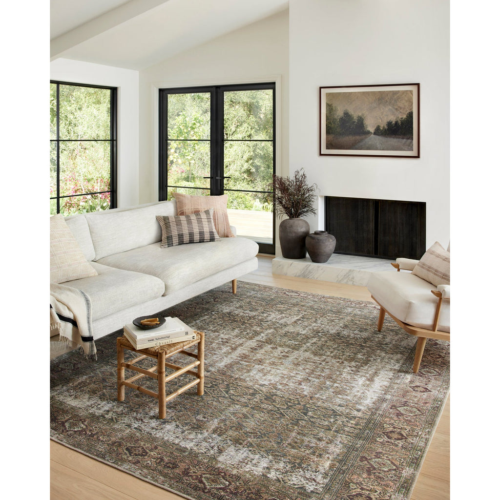 Amber Lewis Georgie Moss/Salmon Rug - Chapin Furniture