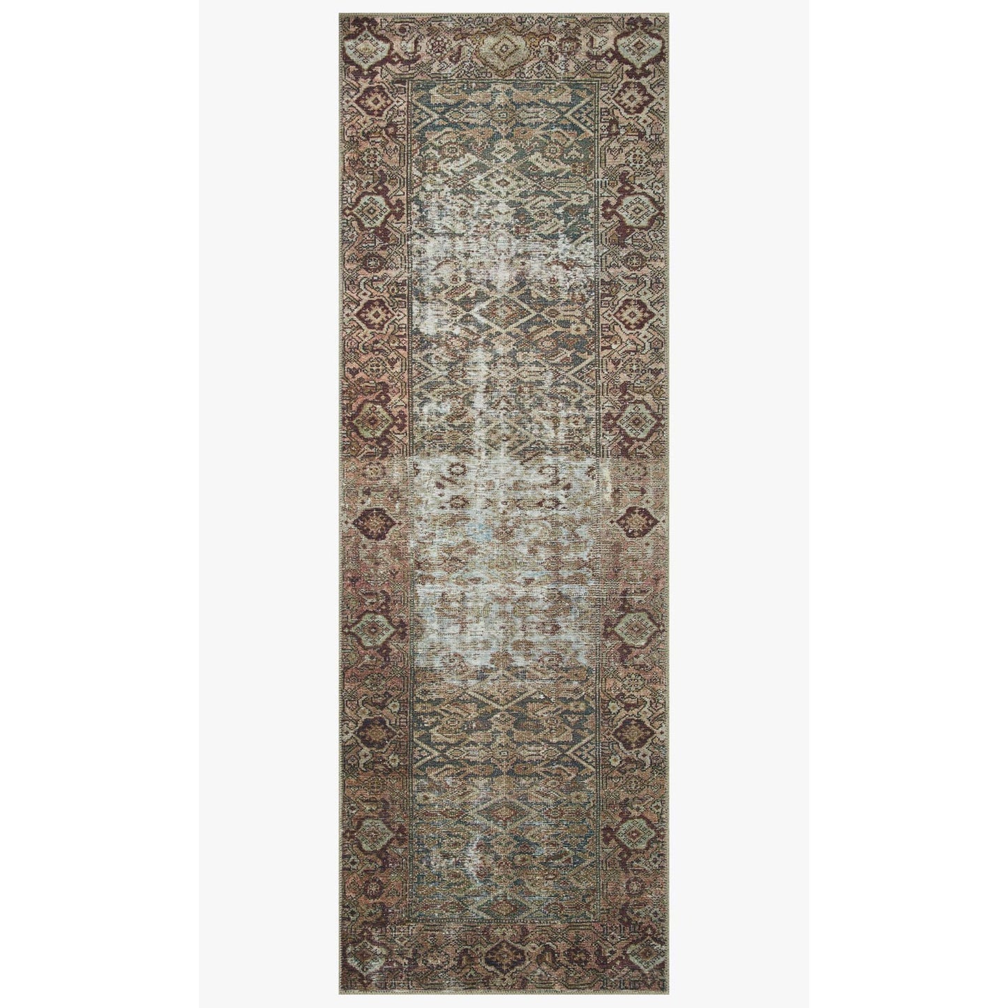 Amber Lewis Georgie Moss/Salmon Rug - Chapin Furniture