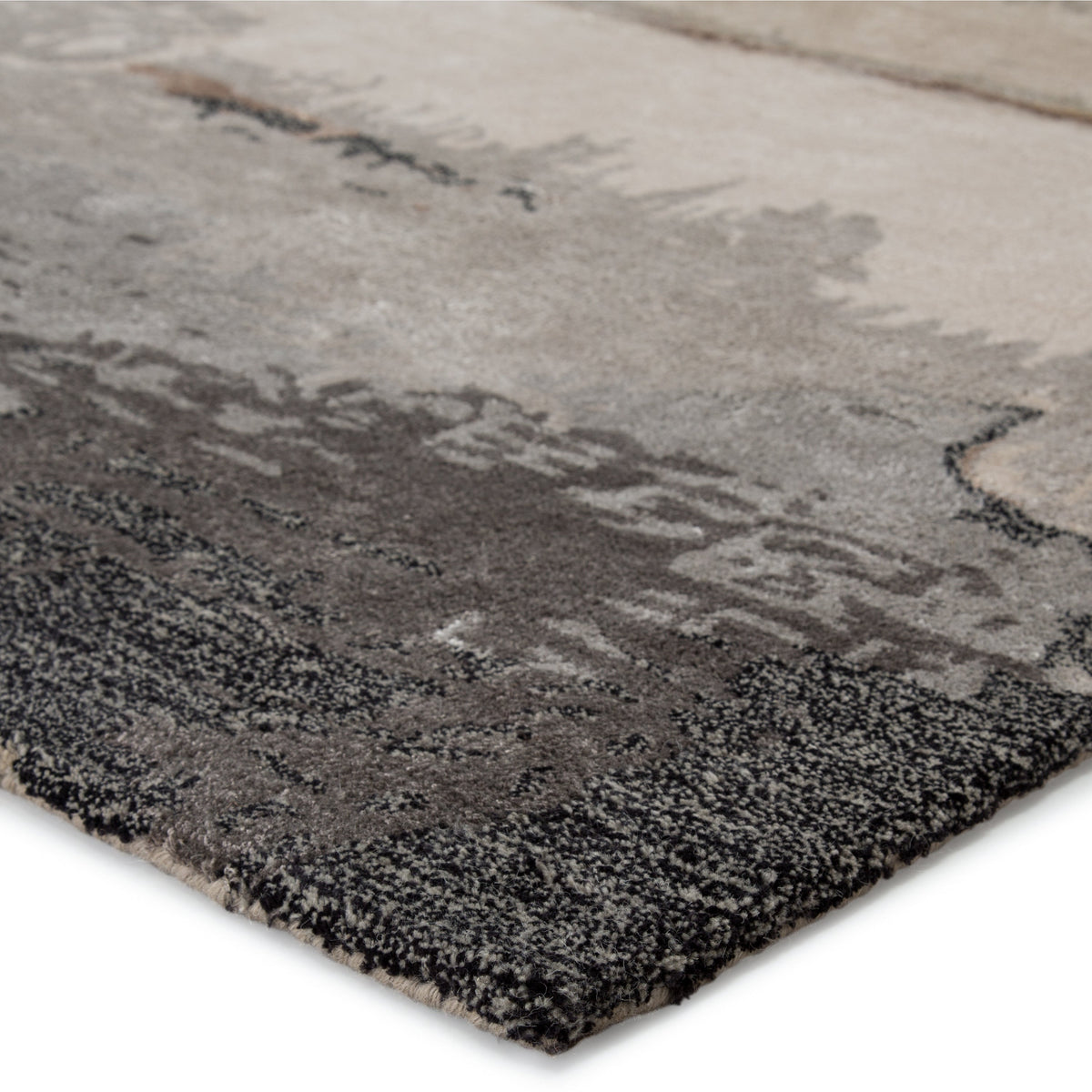 Jaipur Living Juna Handmade Abstract Black/ Taupe Rug - Chapin Furniture
