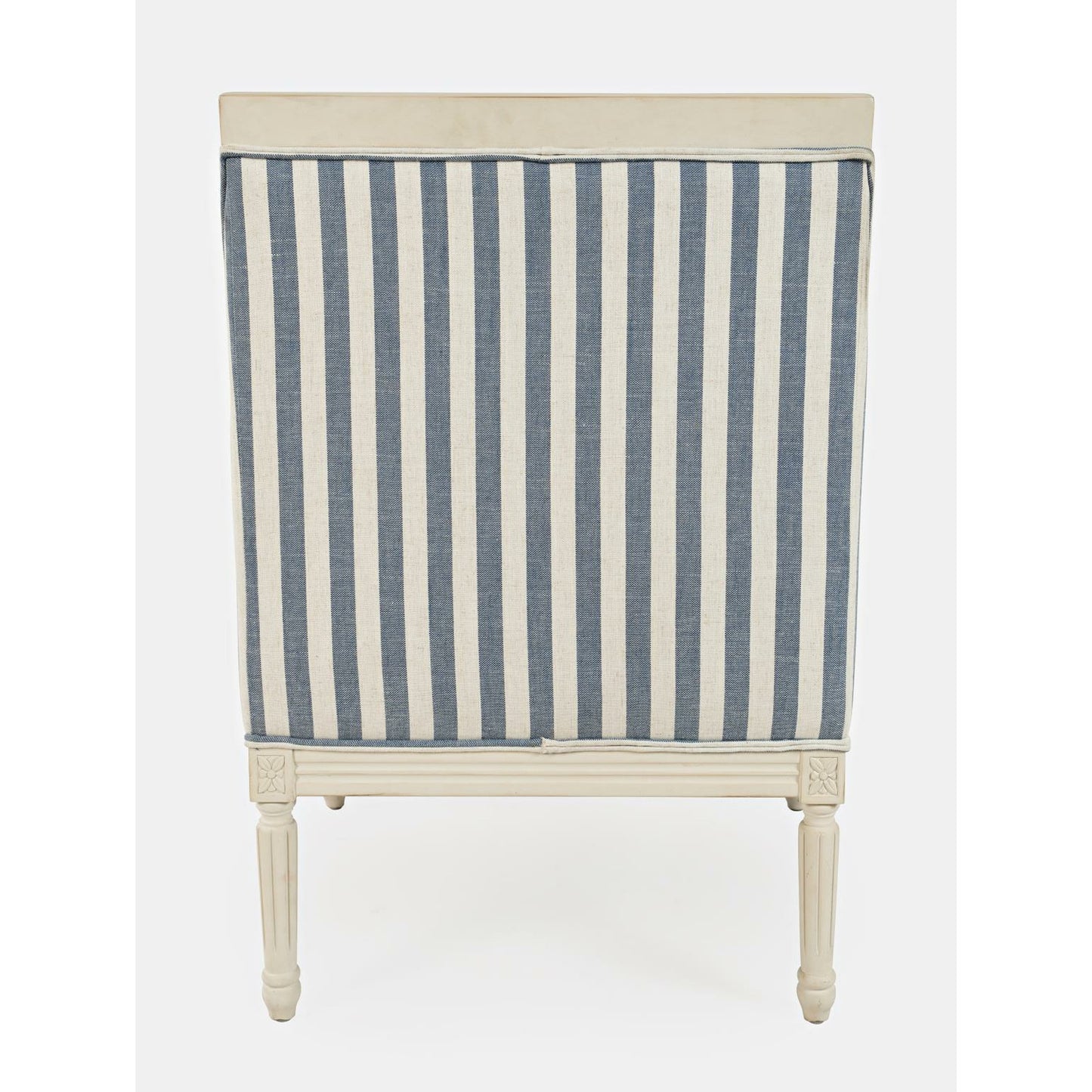 McKenna Accent Chair- Blue Stripe - Chapin Furniture