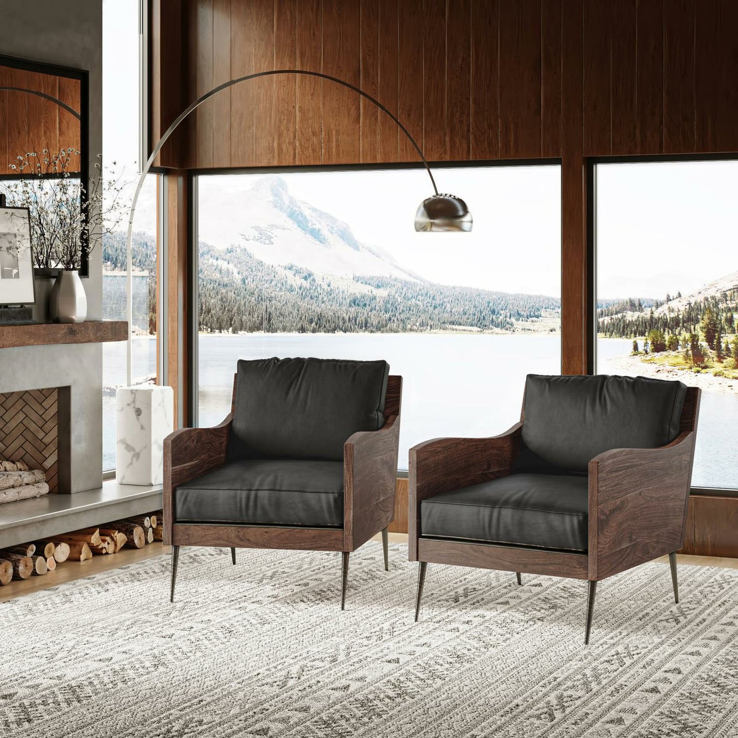 Karma Accent Chair- Slate - Chapin Furniture