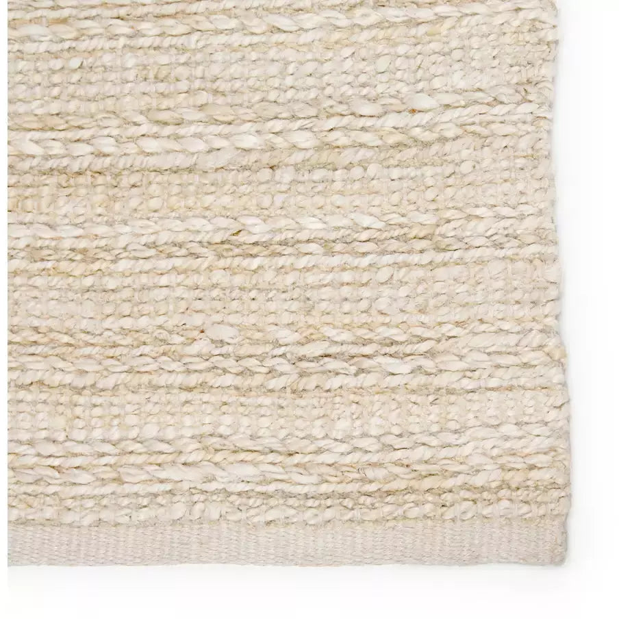 Jaipur Living Canterbury Handmade Solid White/ Beige Rug - Chapin Furniture