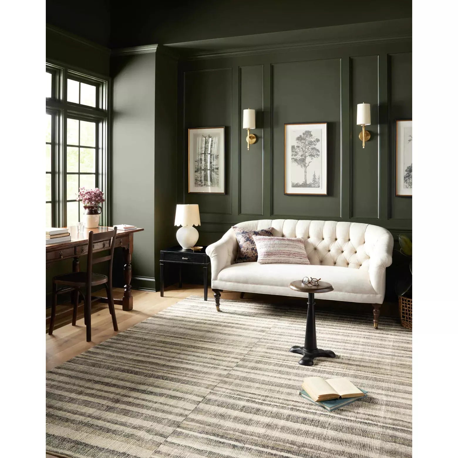 Chris Loves Julia Humphrey Natural/Moss Rug - Chapin Furniture
