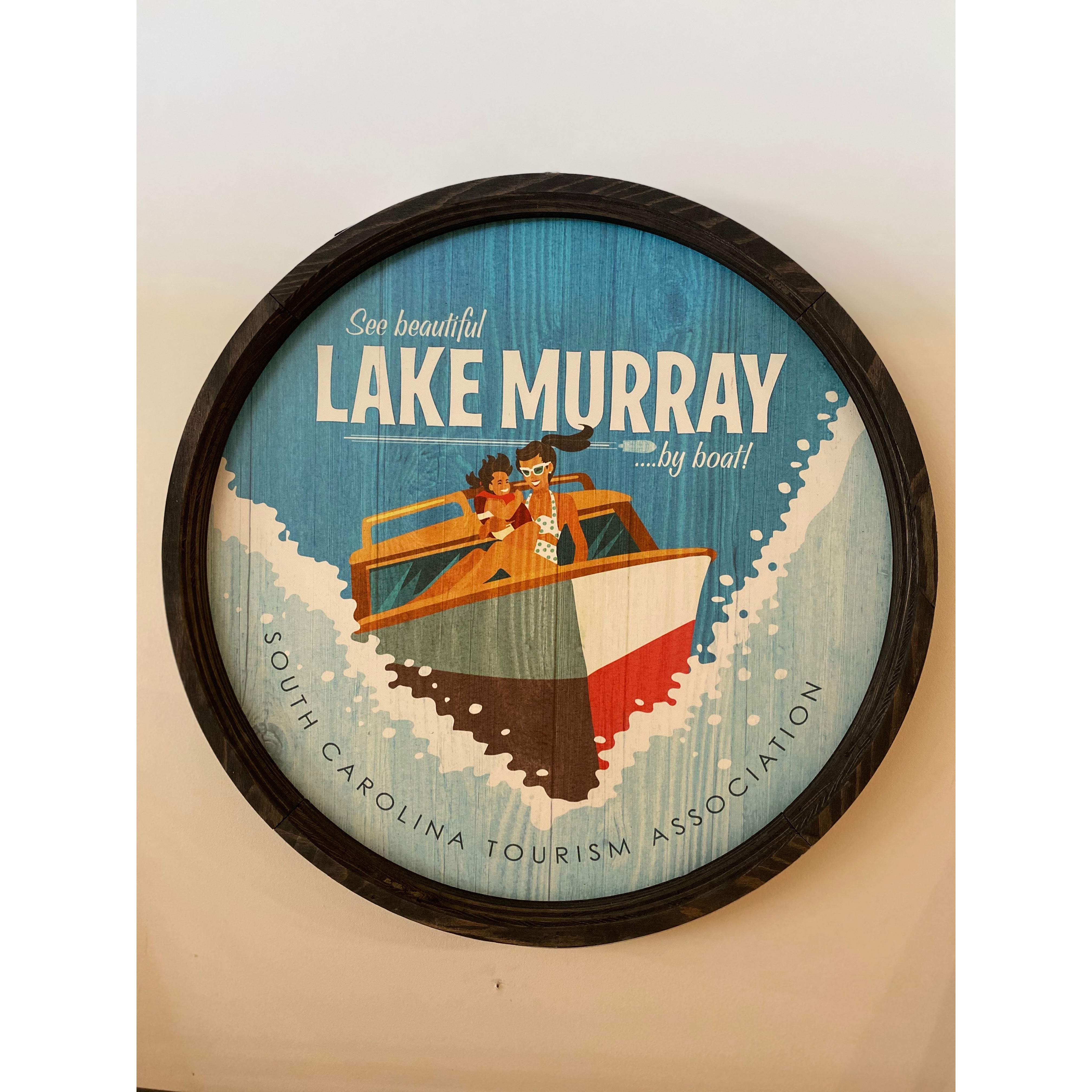 Chapin Furniture Lake Murray Boating Art - Thumbnail 2