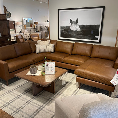 Trafton Leather Sectional- As Shown in Configuration - Chapin Furniture