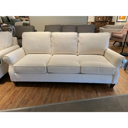 Bassett Davenport Sofa in Bone - Chapin Furniture
