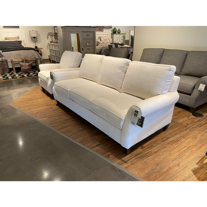 Bassett Davenport Sofa in Bone - Chapin Furniture