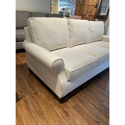 Bassett Davenport Sofa in Bone - Chapin Furniture