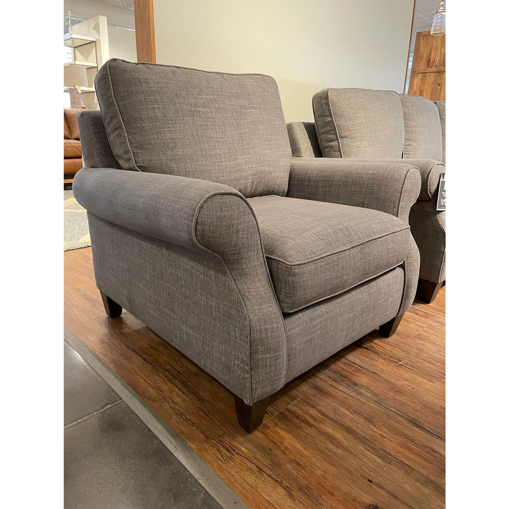Bassett Davenport Chair in Gray - Chapin Furniture