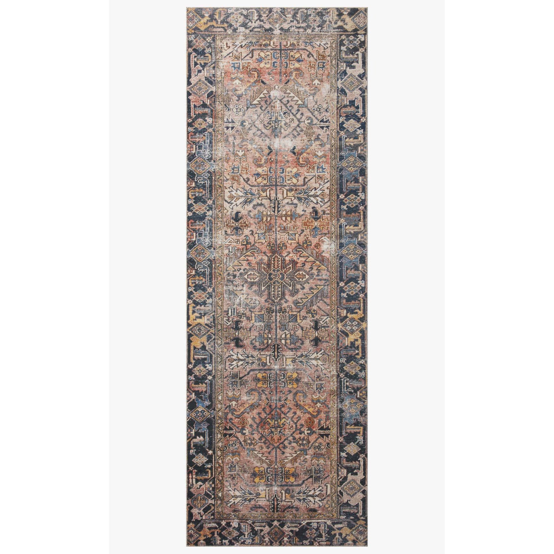 Chris Loves Julia Jules Terracotta/Multi Rug - Chapin Furniture
