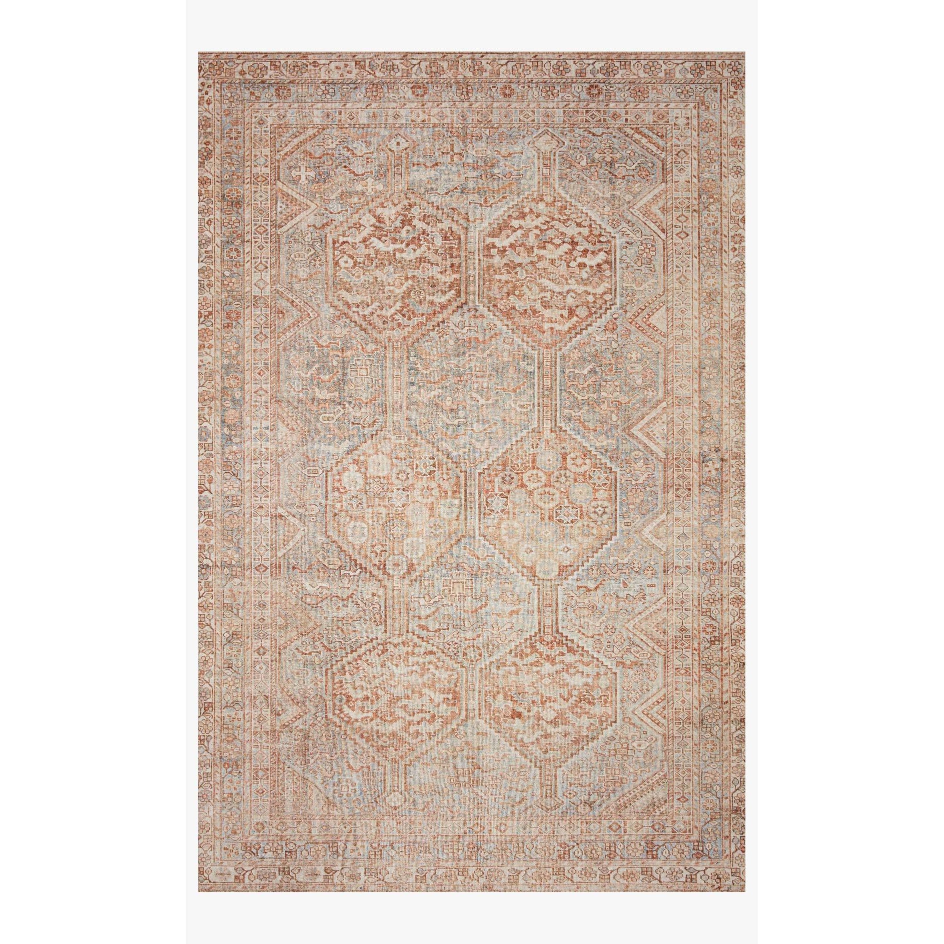 Chris Loves Julia Jules Tangerine/Mist Rug - Chapin Furniture