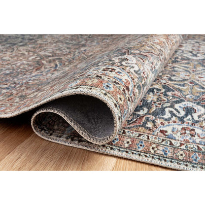 Chris Loves Julia Jules Denim/Spice  Rug - Chapin Furniture
